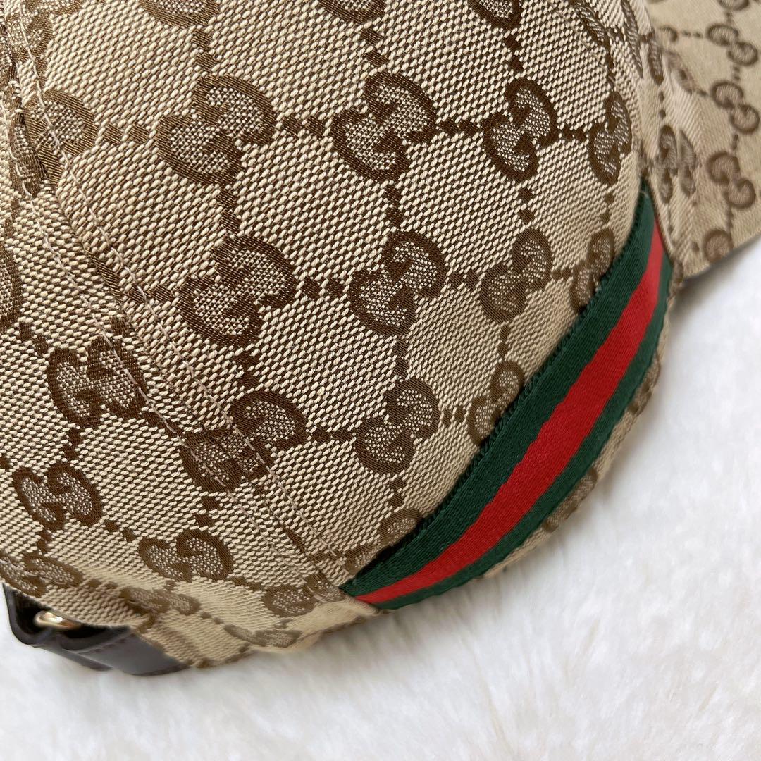 GUCCI　グッチ　GGキャンバス　ベースボールキャップ　サイズL／お値下げ☆