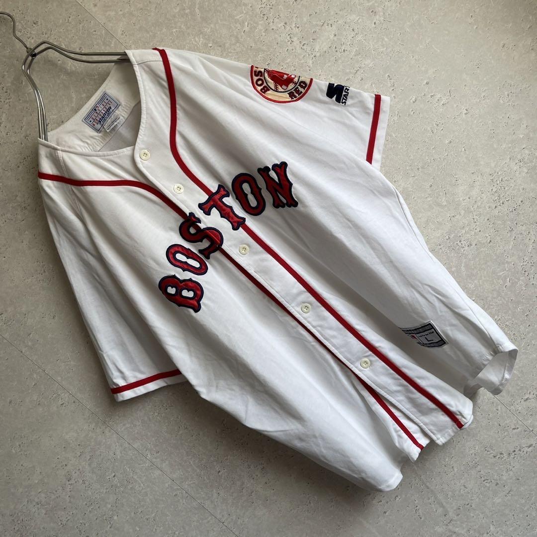 90s スターター MLB ボストン レッドソックス ベースボールシャツ L