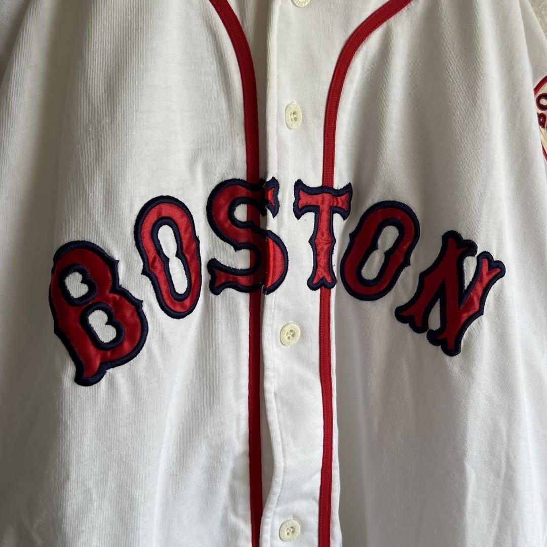 90s スターター MLB ボストン レッドソックス ベースボールシャツ L