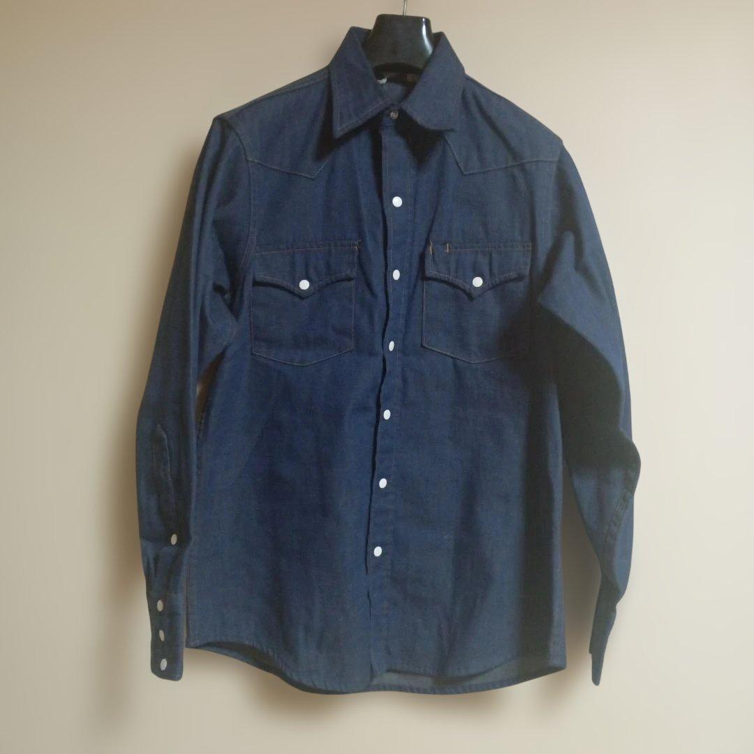 濃紺 70s Sears ROEBUCKS デニムシャツ バットダイM American Vintage