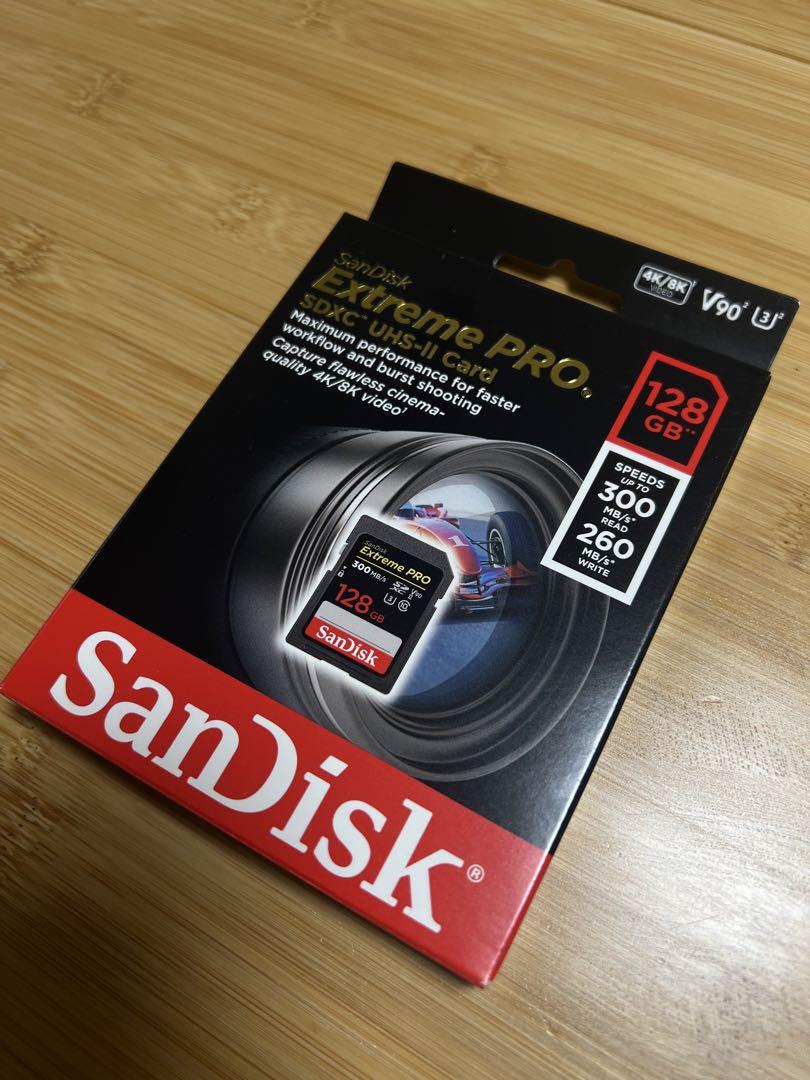 SanDisk Extreme PRO SDXC 128GB UHS-II 新品