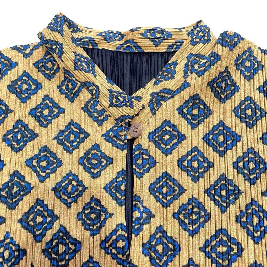 極美品】 PLEATS PLEASE イッセイミヤケ カットソー M 総柄 3
