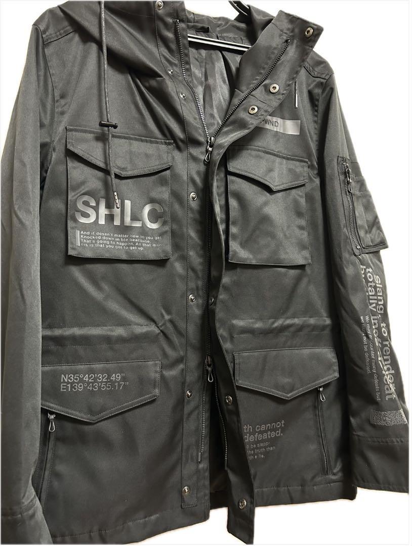 SHELLAC ミリタリージャケット フード付き Ｌsemanticdesign