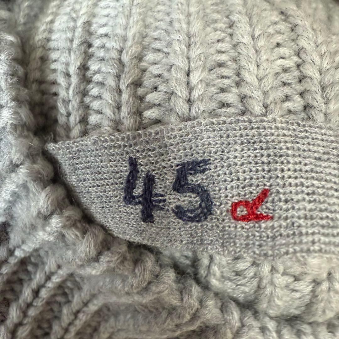 45R オーバーサイズハイネックウールニット グレー 45R オーバーサイズハイネックウールニット グレー