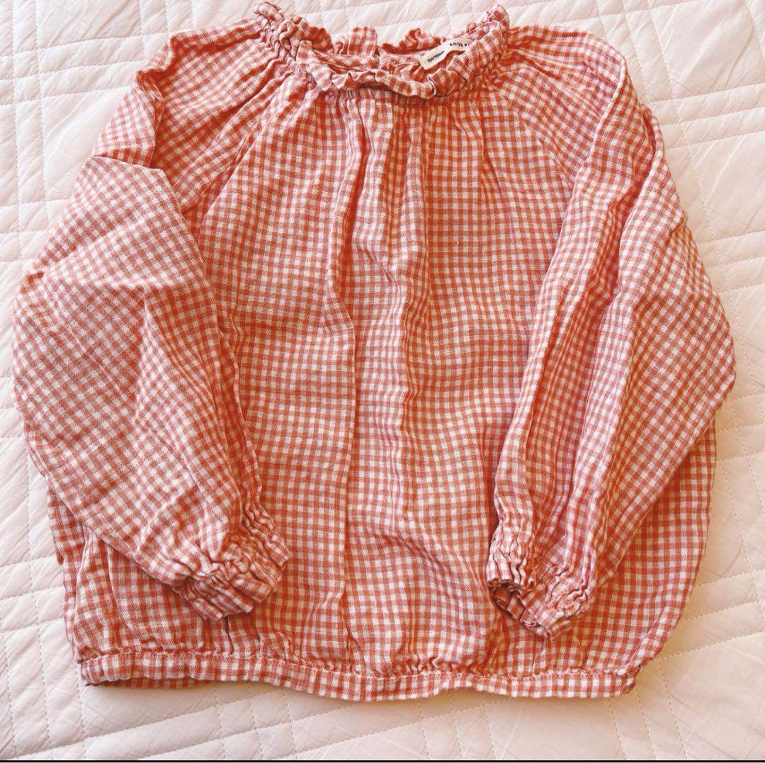 soor ploom Ramona Blouse, Gingham 5y - トップス安く 買う