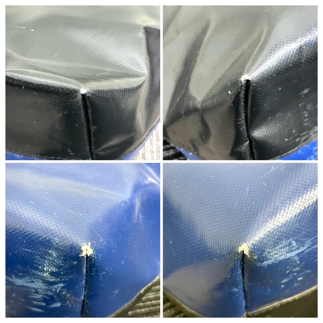 MARNI　マル二　バイカラー　トートバック　PVC　ブラック　ブルー