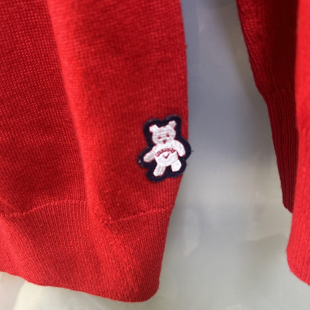 Callaway レッド クマ刺繍 フード付きワンピース　値下げ❗️