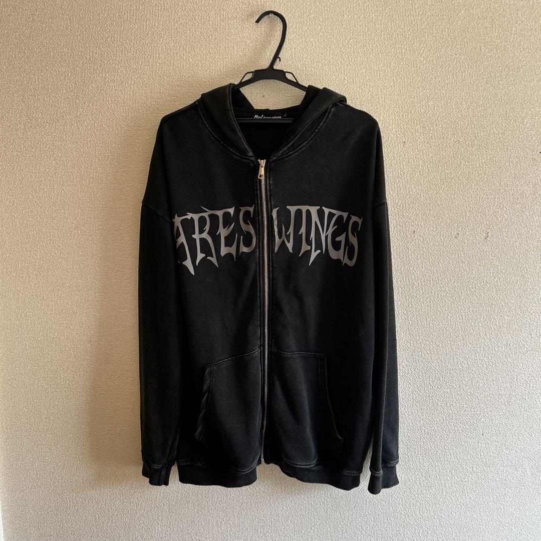 Ares Wings ブラックパーカー