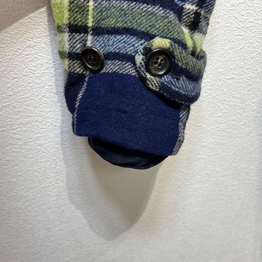 希少 美品 98年製 ローブドシャンブル コムデギャルソン チェック コート 希少 美品 98年製 ローブドシャンブル コムデギャルソン チェック コート