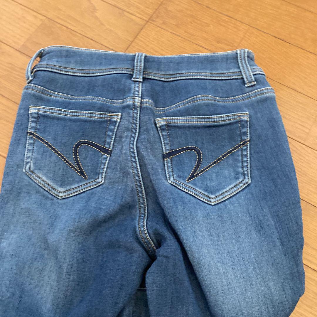 スキニーデニム ジーンズ クロッシー プレミアム しまむら s 裏