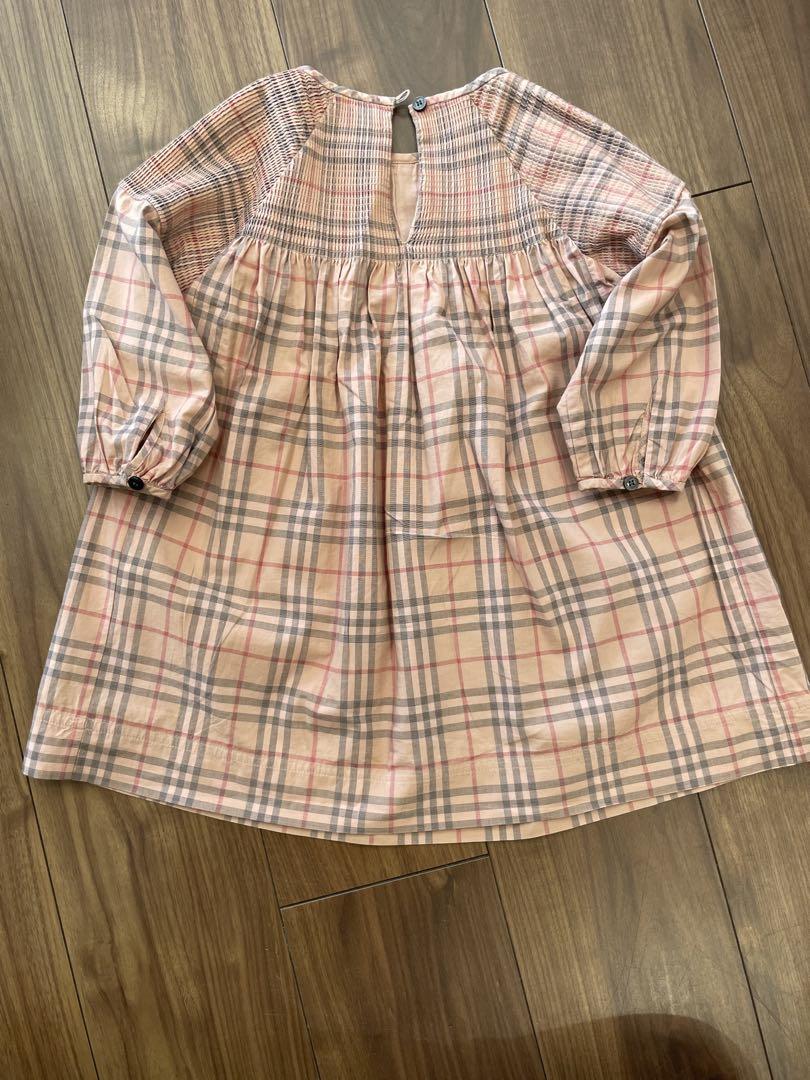 【美品】バーバリー 長袖ワンピース 100cm