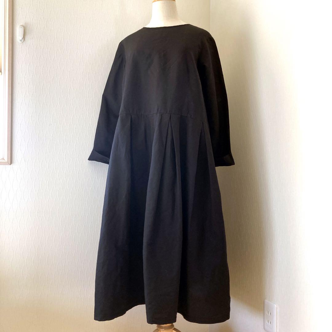 ♠ Gauze＊リネン×コットン2wayボックスプリーツワンピース