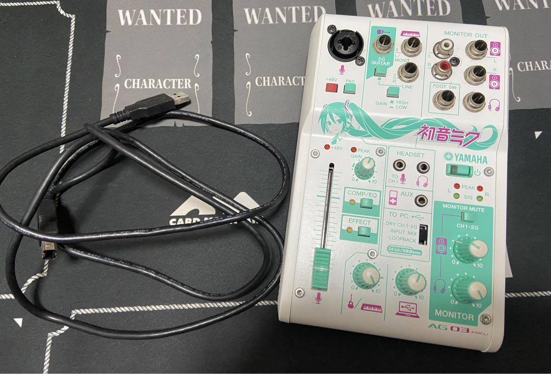 YAMAHA AG03-MIKU 初音ミク AudioTechnica　マイク YAMAHA AG03-MIKU 初音ミク AudioTechnicaマイク