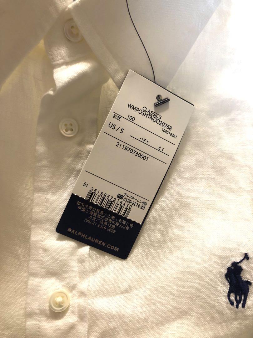 POLO RALPH LAUREN クラシック フィット リネン シャツ　S