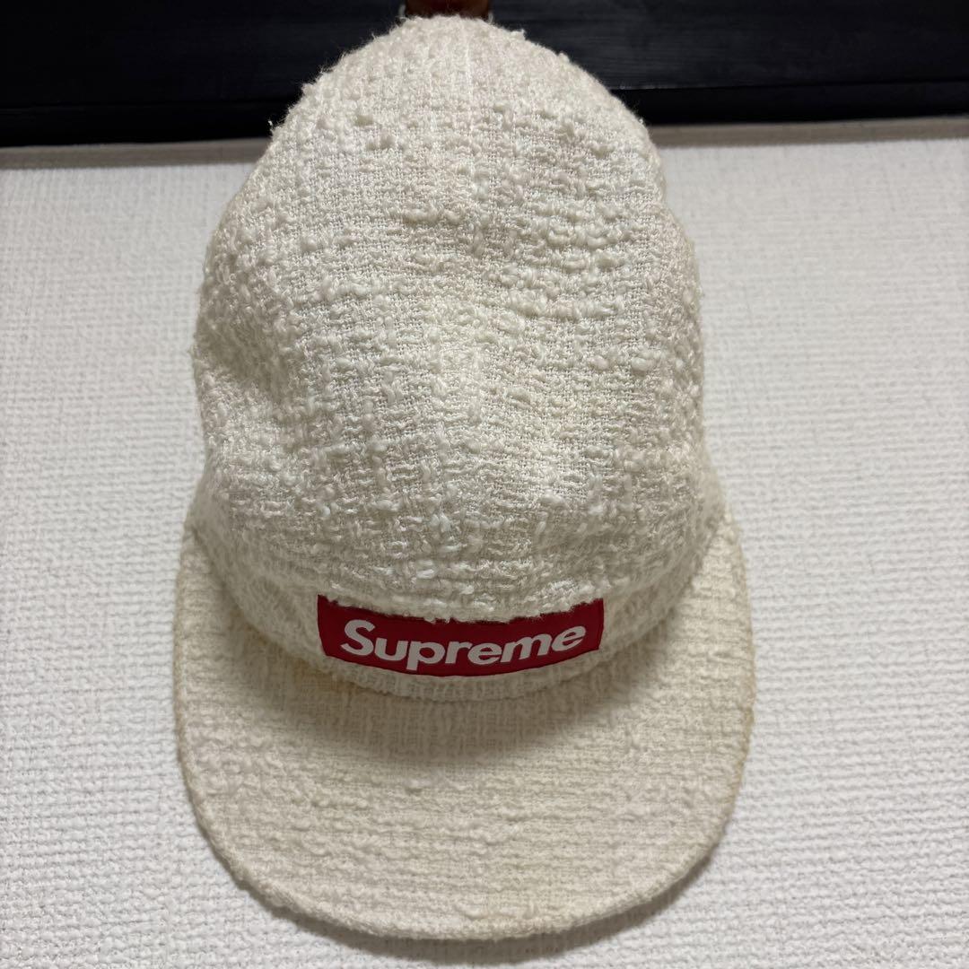 Supreme ホワイト キャップ テリー生地