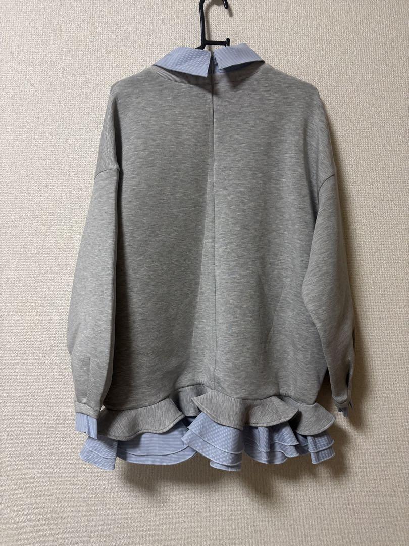 オルドット フリルレイヤードダンボールスウェット Olu.