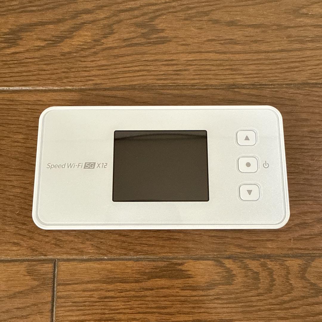 美品☆ Speed Wi-Fi 5G X12 モバイルルーター ホワイト