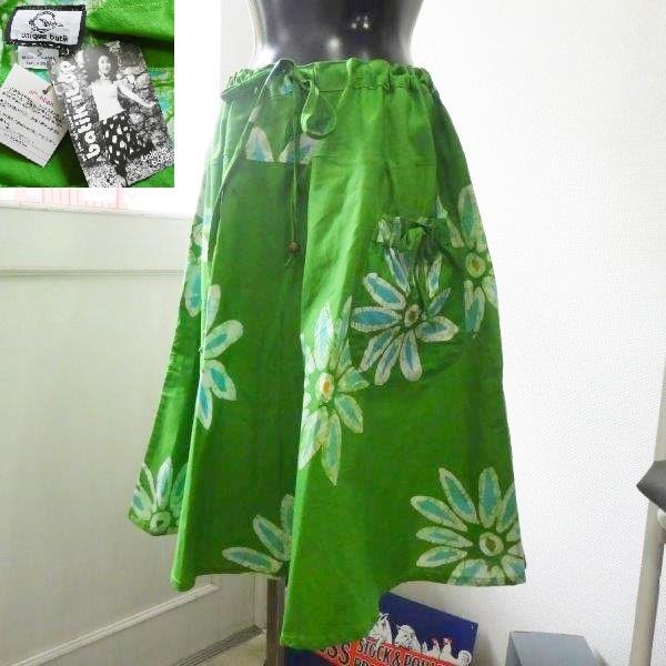 unique batik バティック染め スカート 未使用