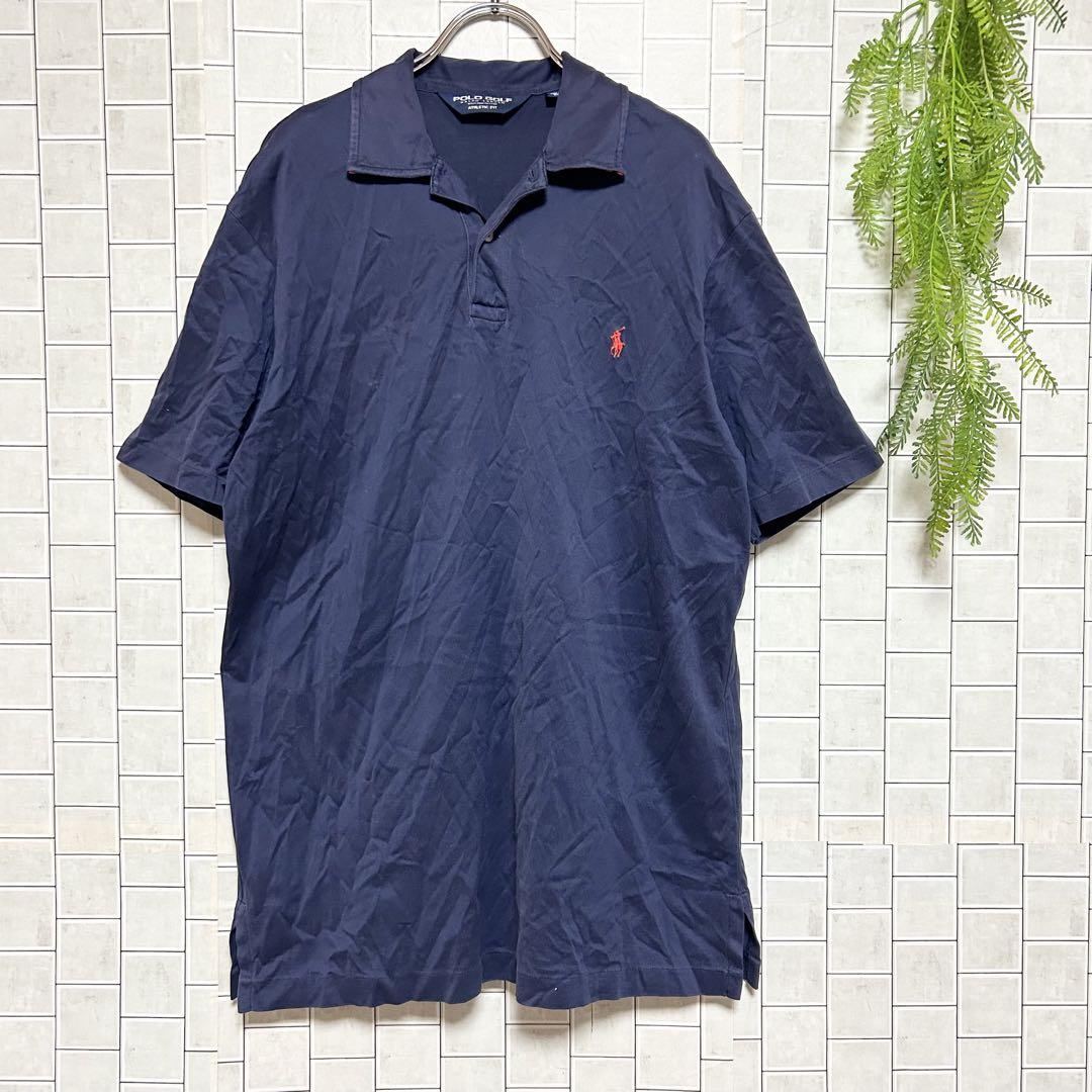 KENZO ケンゾーゴルフ モックネックコットンニット ロゴ 黒 L