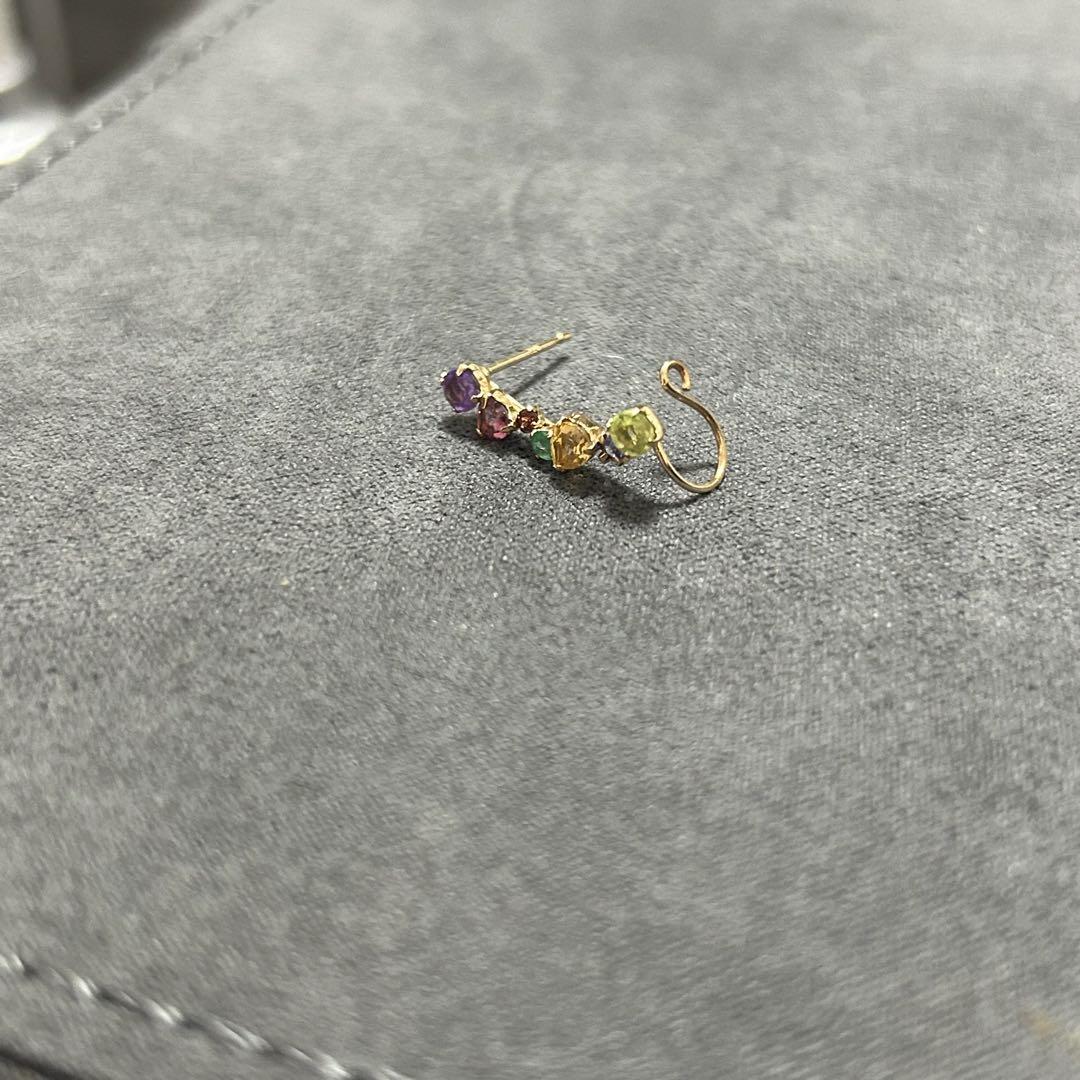 jewelry30 K10 YG 컬러 돌 이어 카프