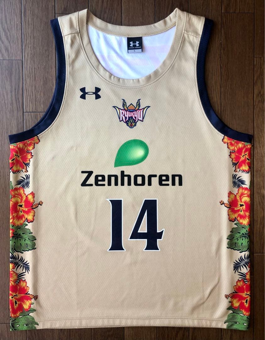 人気 岸本隆一選手レプリカユニフォームゴールド 琉球ゴールデンキングス L