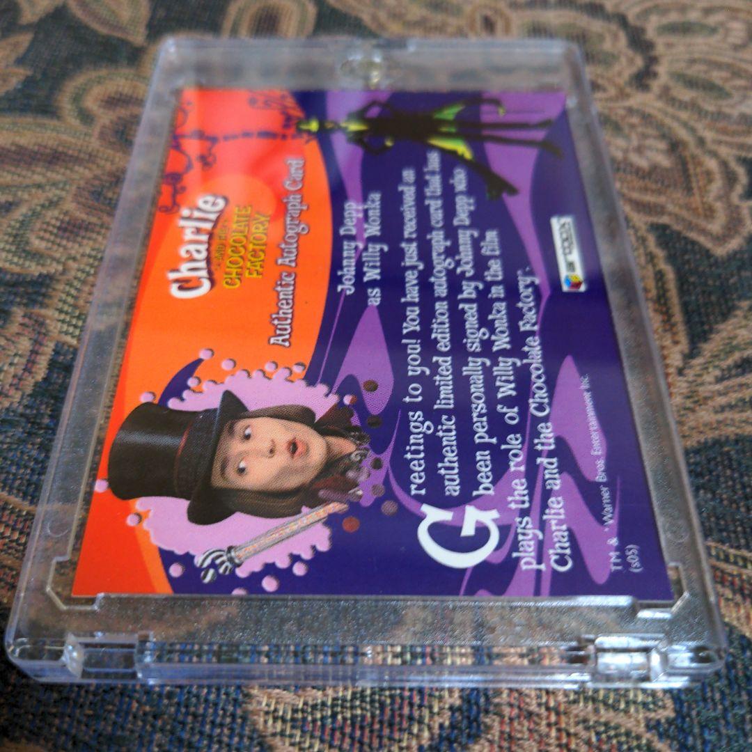 ジョニーデップ　サイン カード　johnny depp auto　ハリーポッター