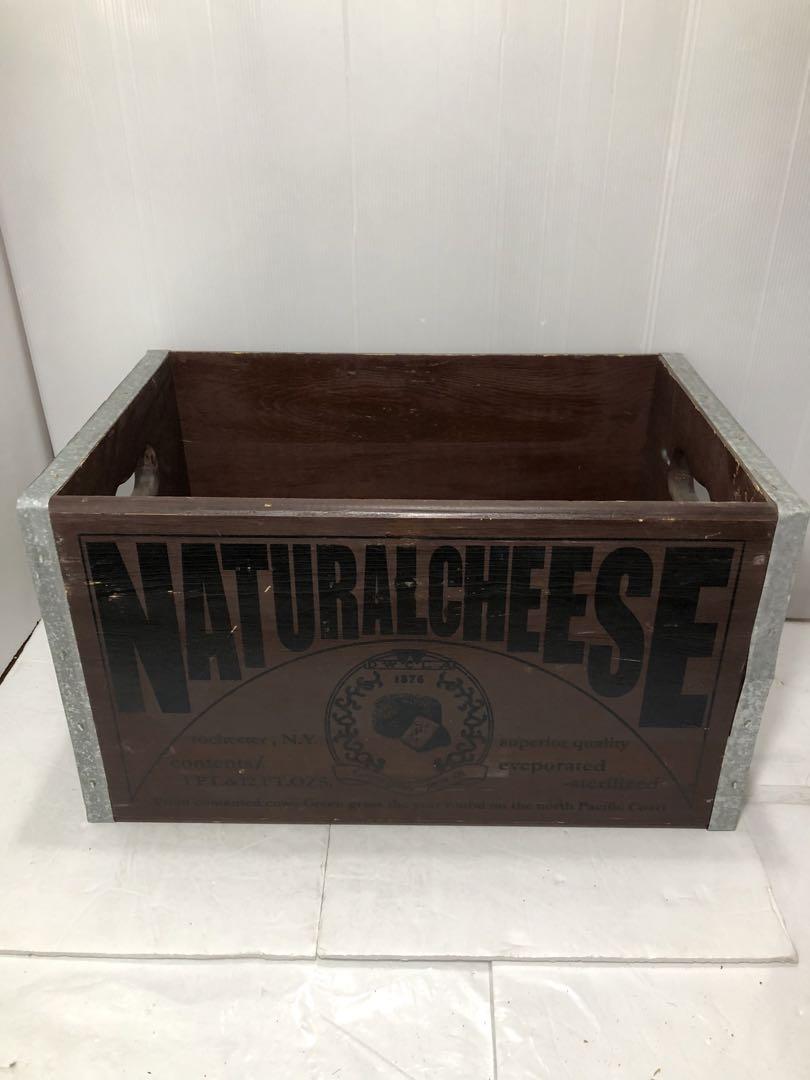 NATURAL CHEESE レトロ　木箱　収納