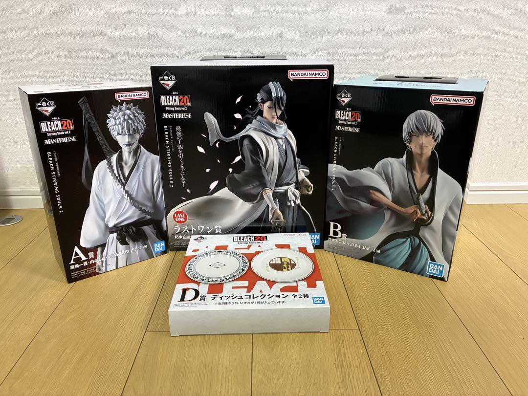 一番くじ　BLEACH A賞　黒崎一護　B賞 市丸ギン　ラストワン賞　朽木白哉