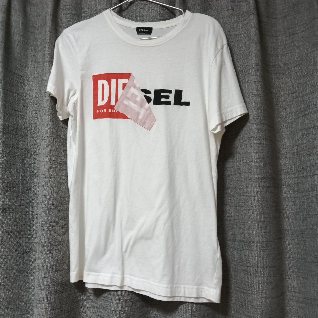 無料発送 ホワイト DIESEL Tシャツ メルカリ - トップス