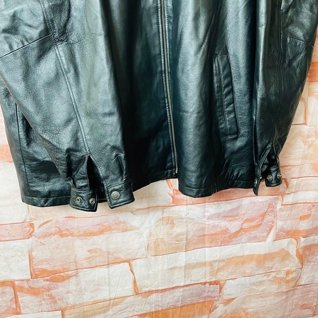 【イタリアレザー】一点物古着 本革レザージャケット 超ビックサイズ3XLライナー 【イタリアレザー】一点物古着 本革レザージャケット 超ビックサイズ3XLライナー