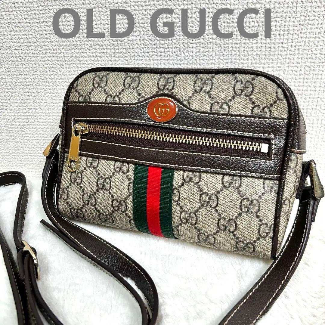OLD GUCCI オフディア gg柄 シェリーライン ミニショルダーバック