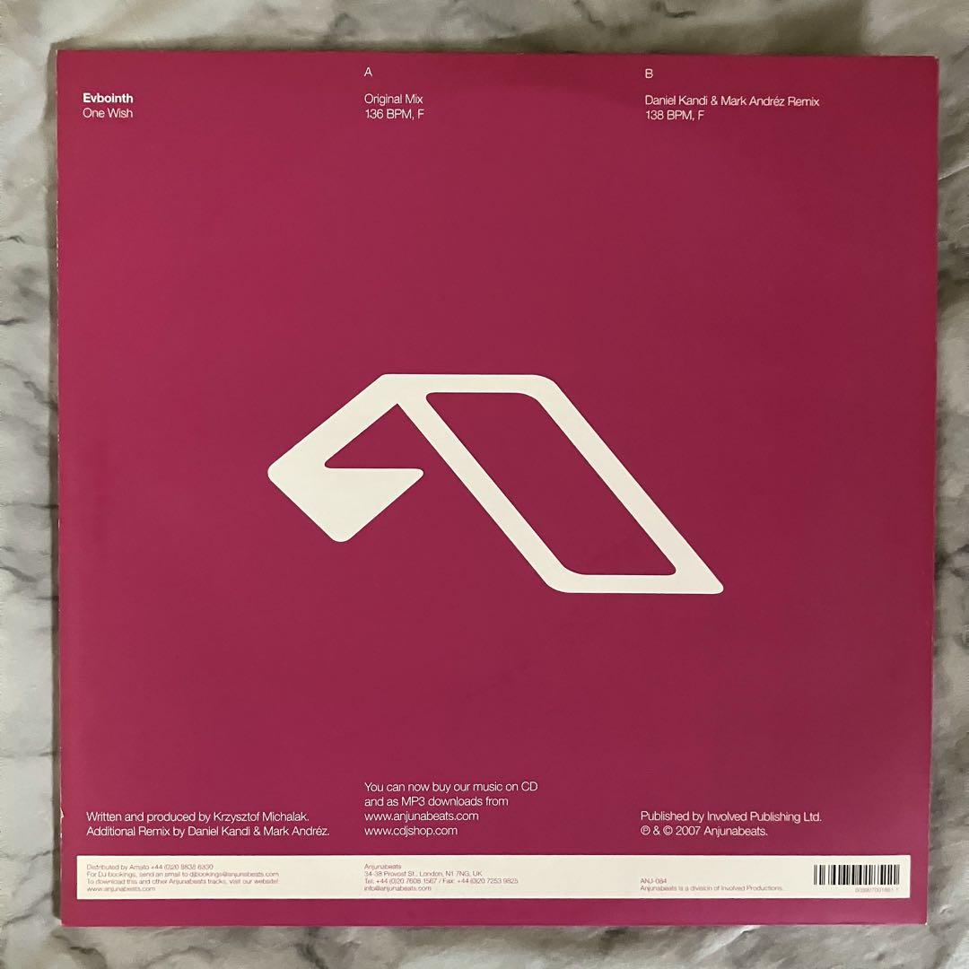 洋楽 Evbointh - One Wish 12\"Vinyl ANJUNABEATS