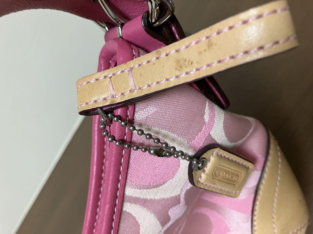 COACH ピンク ショルダーバッグ コーチ COACH ショルダーバッグ シグネチャー リベット ニーナ