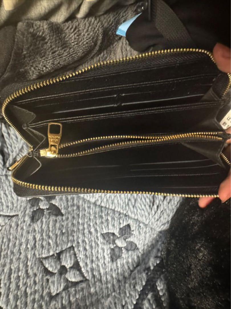 Louis Vuitton 長財布 ブラック/アイボリー