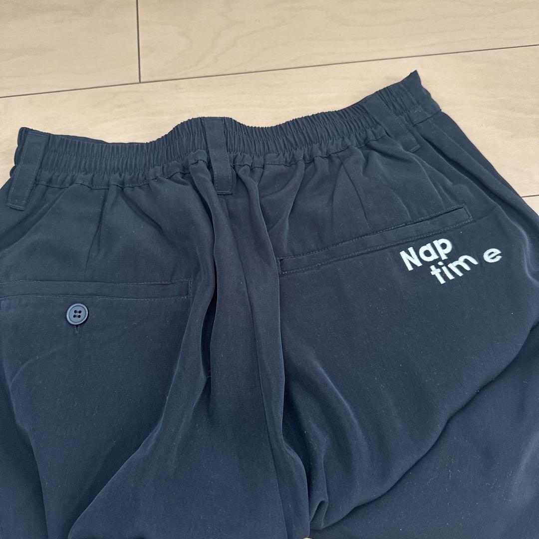ナップタイム　naptime. Nissy 西島隆弘 ダックワイドパンツ　黒 Amazon.co.jp: ナップタイム naptime Nissy 西島隆弘 ダック