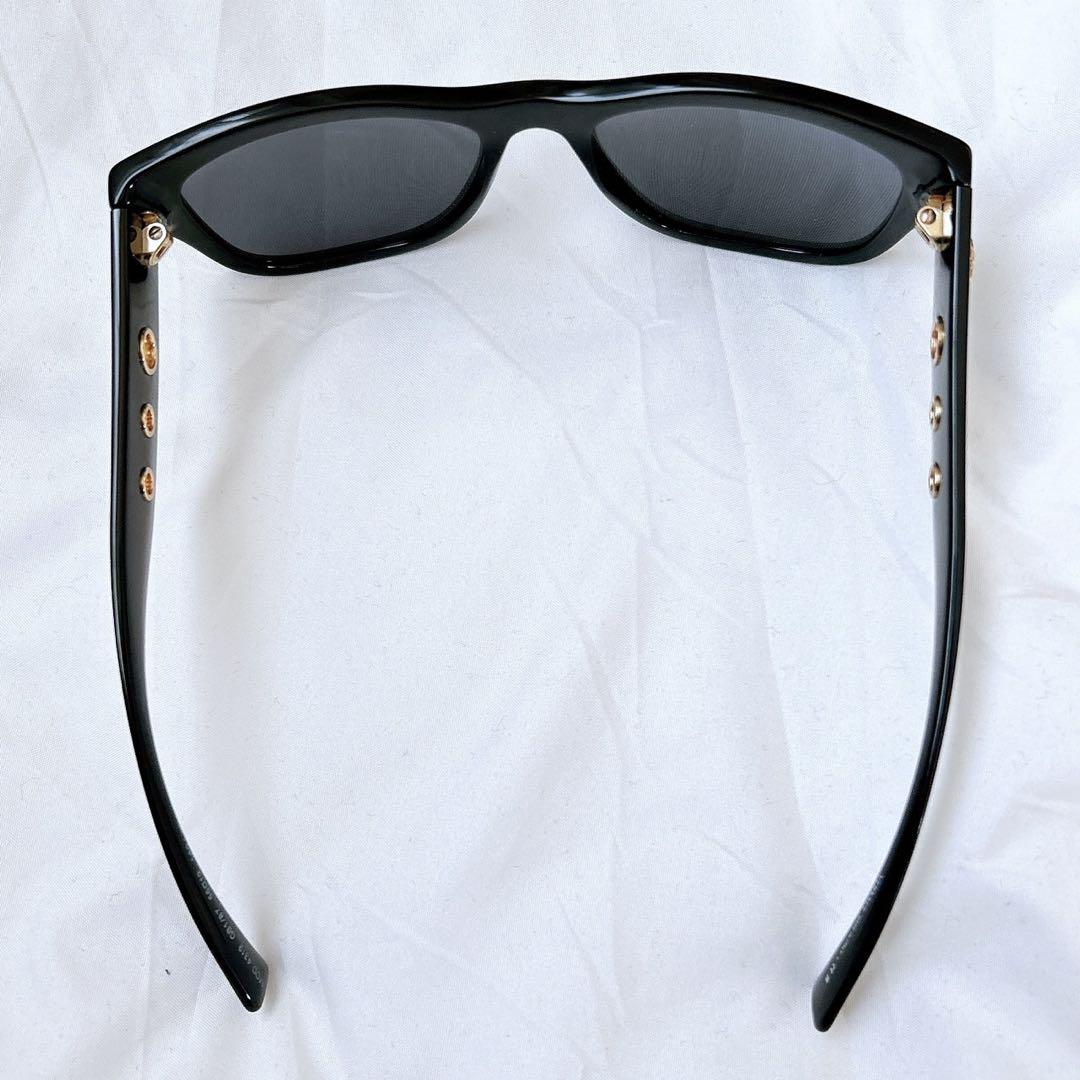 美品 VERSACE ヴェルサーチ メデューサ 黒縁 ユニセックス サングラス