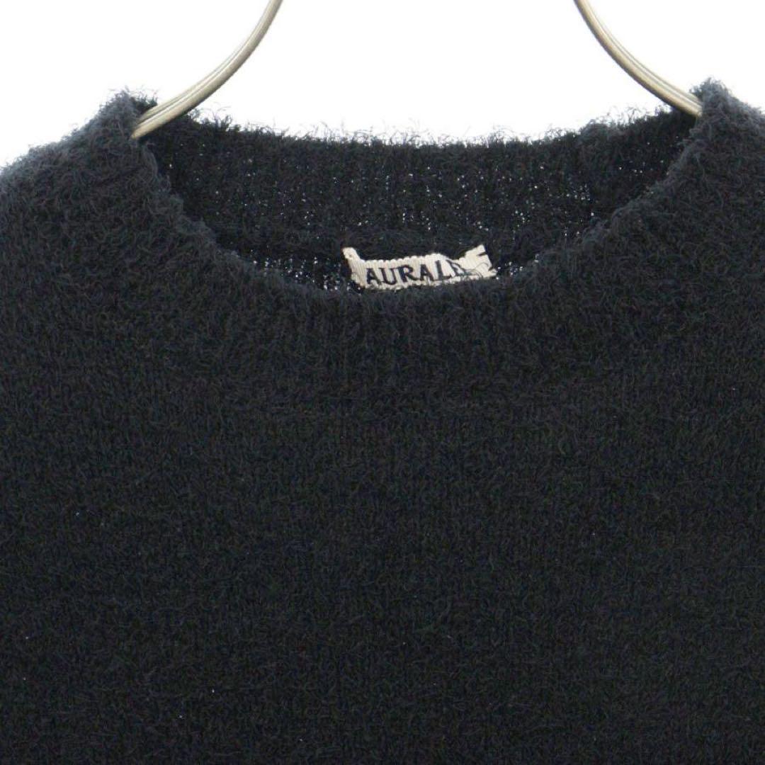 【AURALEE】COTTON LINEN CUT SHAGGY KNIT