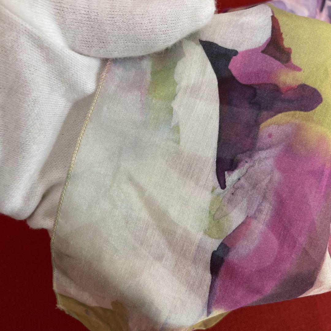 最終価格☆sartoria BASSANI ボウタイ リボン ブラウス 花柄