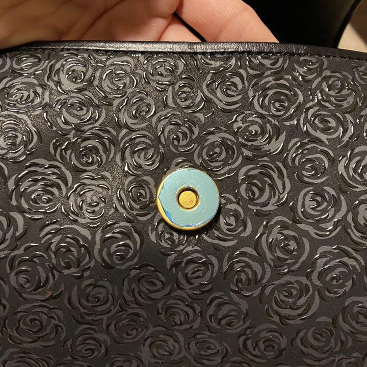 最終値下 ローズ ショルダーバッグ ポシェット 黒 4Ao0R-m87191697873 印傳屋 印伝 ルミドーレ 超激得新品