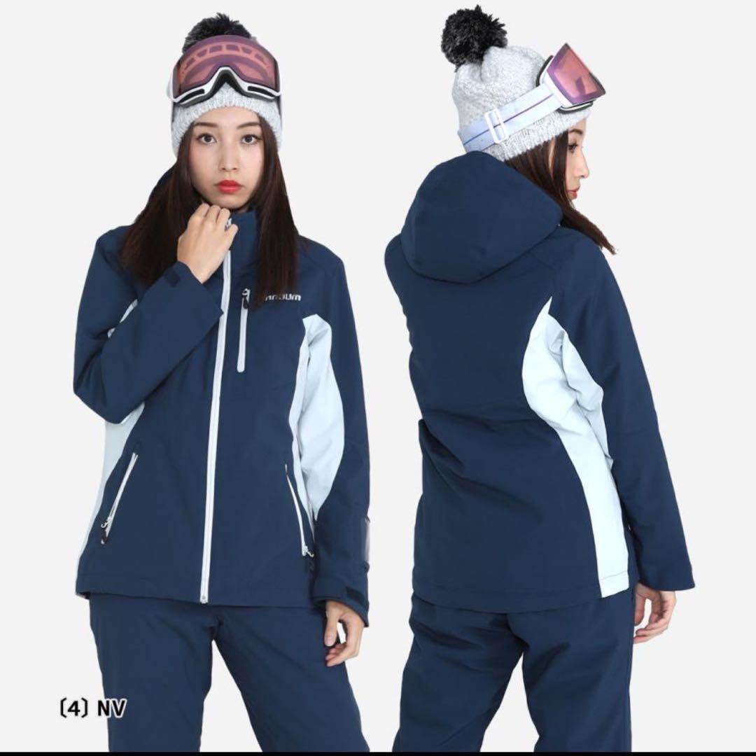 女性用スキーウェア スノーボードウェア ネイビー ノアム NNOUM LL NNOUM