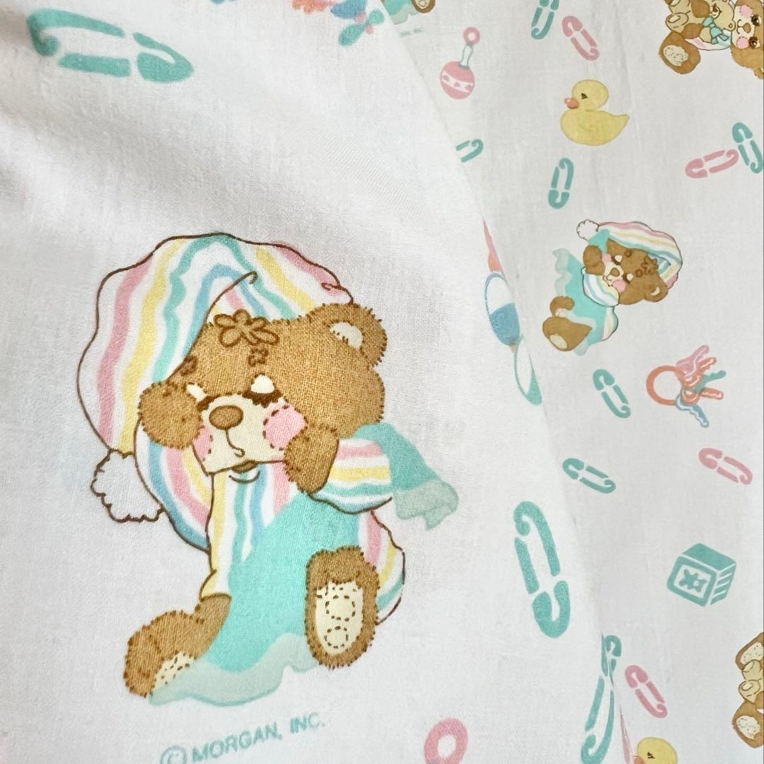 Teddy Teddy Bear ビンテージ シーツ B.A.B.Y 生地目立った傷や汚れなし GREEN_EXPONAUT_ME