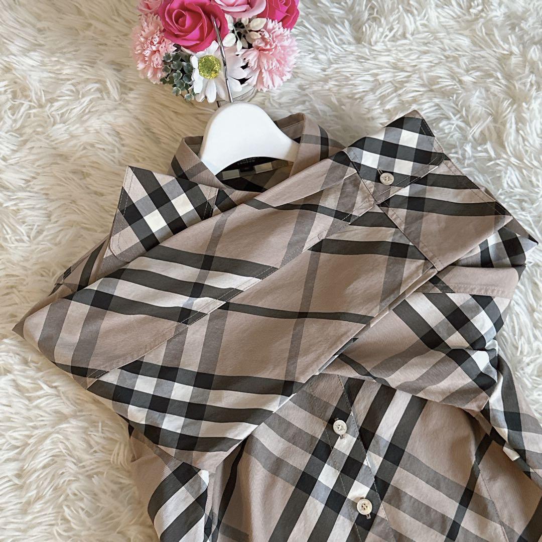 バーバリー　ロンドン　ノバチェック　メガチェック　シャツ　大きいサイズ 美品✨】バーバリー 大きいサイズ XXXL シャツ ノバチェック