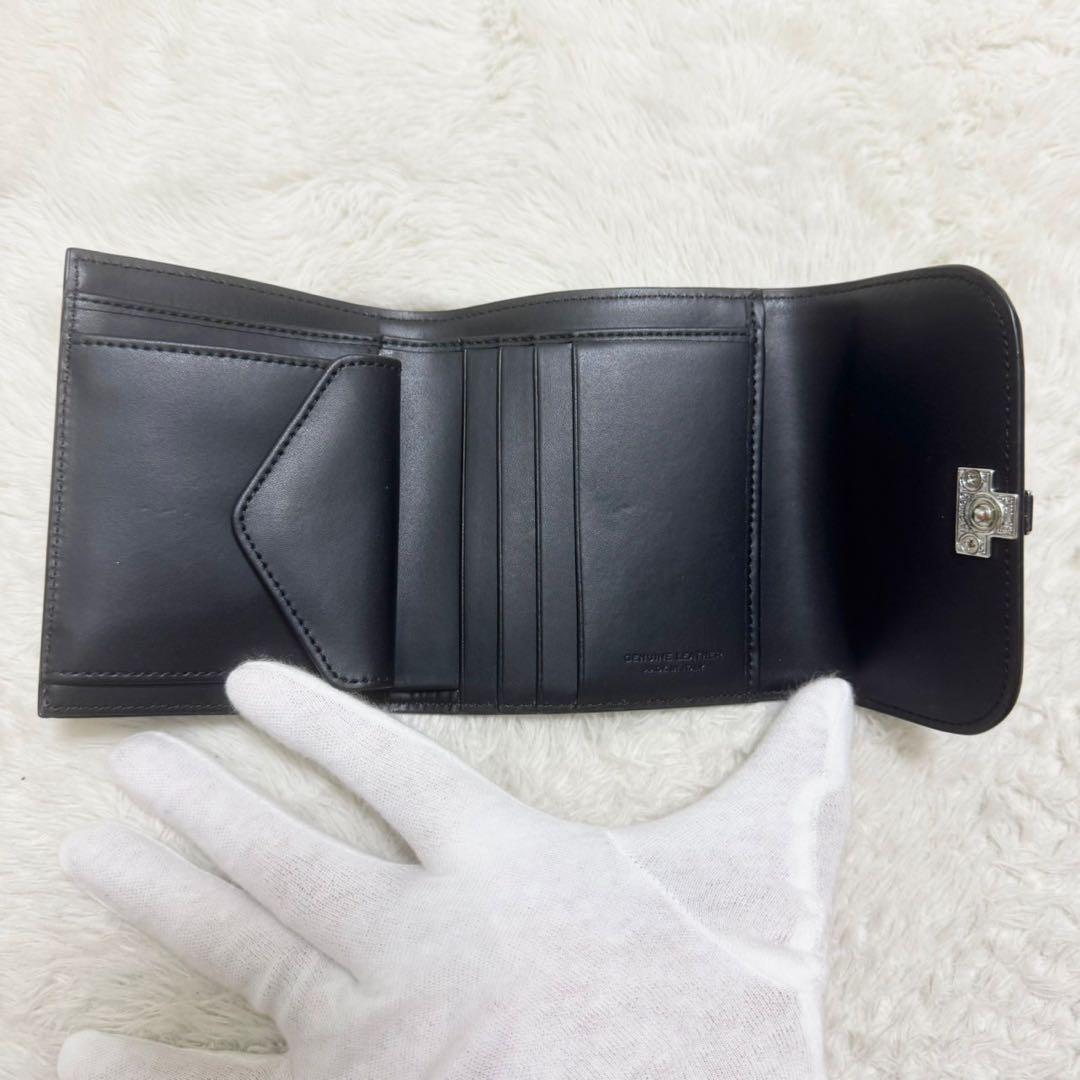イアクッチ アバ ウォレット SALE E PEPE/RUGA 三つ折り財布 黒