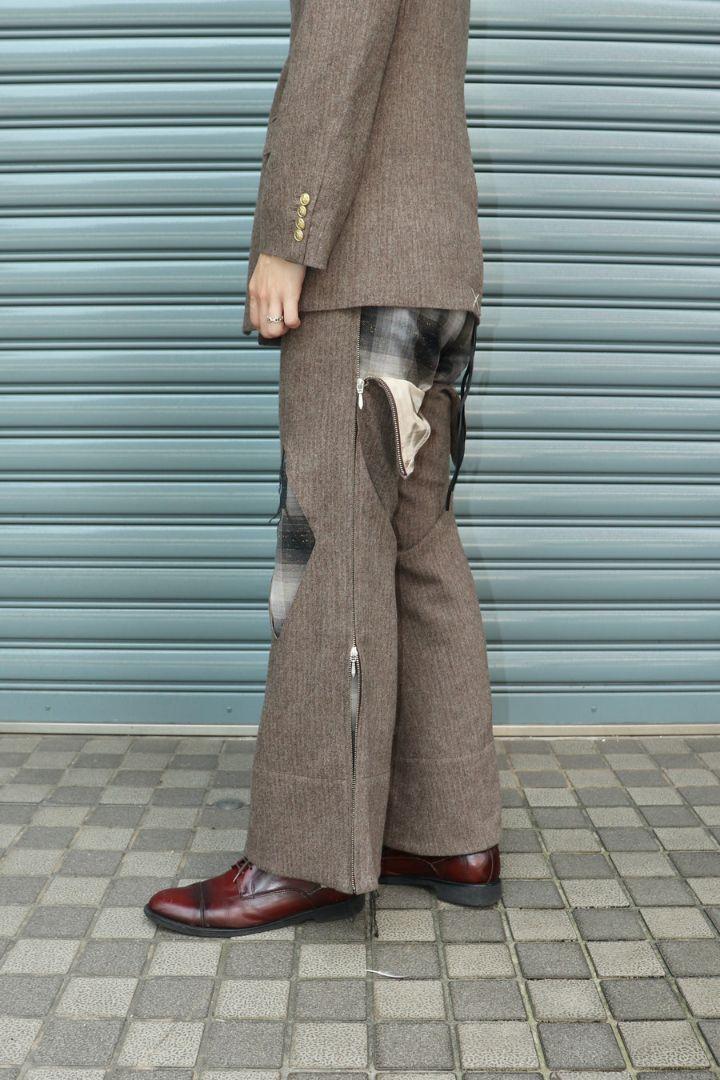 高質で安価 MASU】22aw TOWN MOCHA CHAPS パンツ