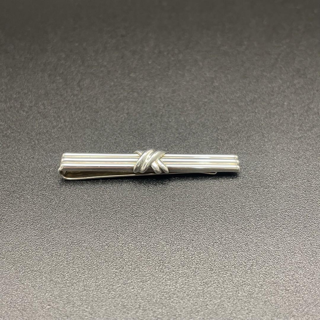 Tiffany silver925 クロスアートライン ネクタイピン タイバー