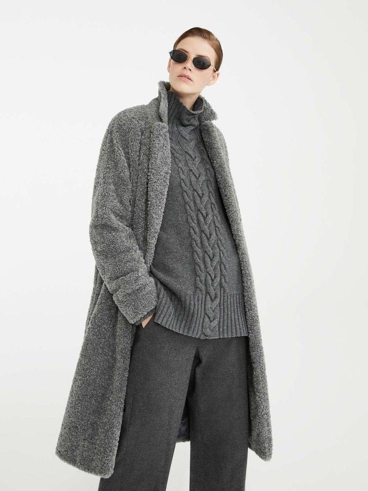 人気【MAXMARA】Maglia in filato di lana ヴァージンウール Max Mara ヴァージンウールカシミヤニット グレー