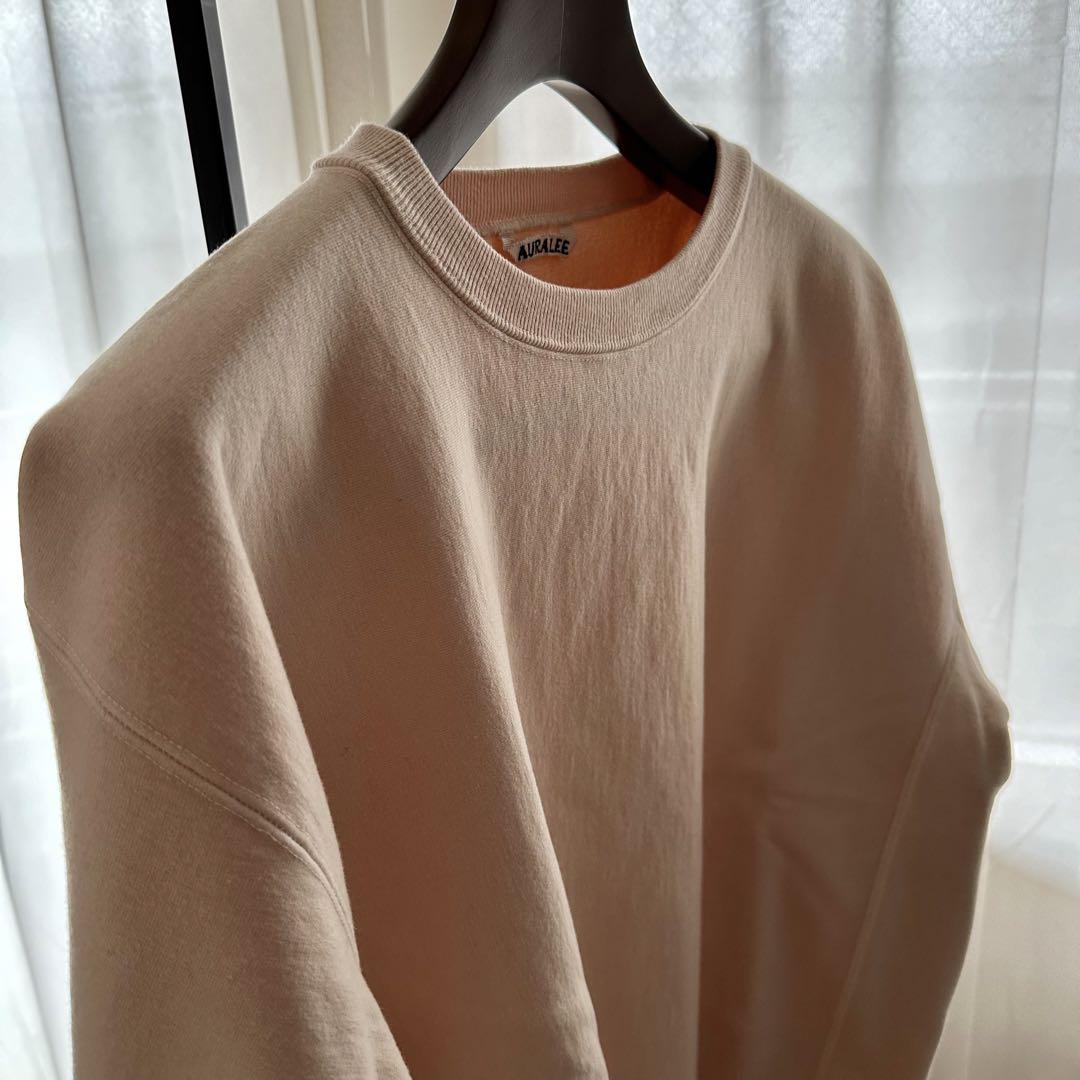 AURALEE 23AW Super Milled Sweat ライトピンク 4