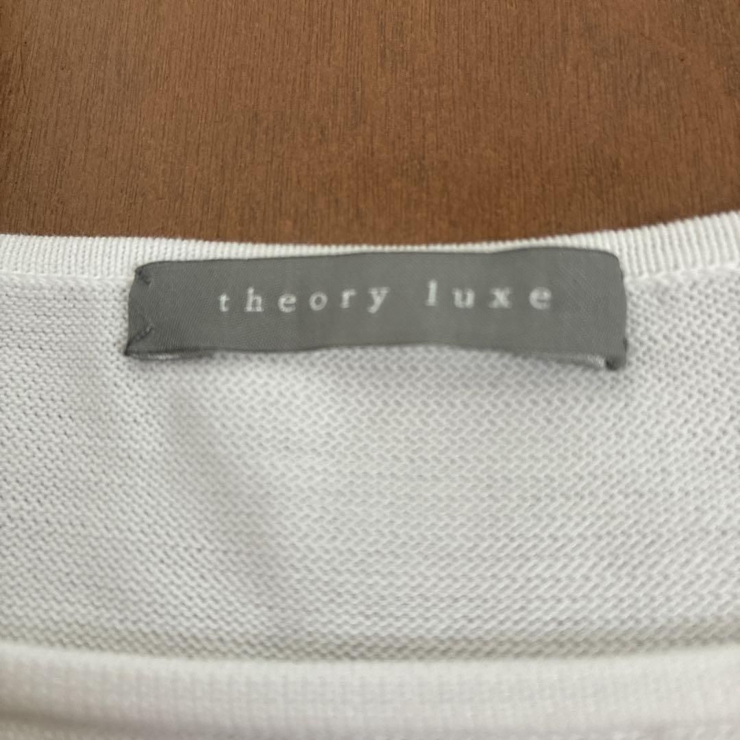 theory luxe ホワイト レーススリーブ チュニック 半袖 - メルカリ