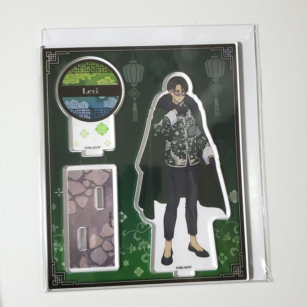 進撃の巨人　GIGO　コラボカフェ　特大　アクリルスタンド　リヴァイ　劇場版 匿名発送】進撃の巨人 GiGO コラボカフェ リヴァイ アクリル