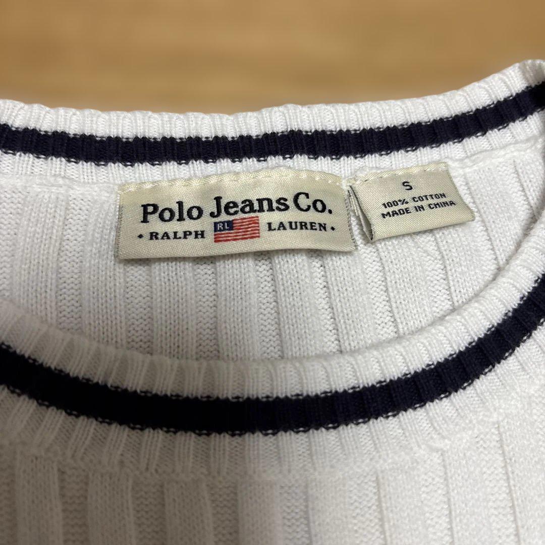 ✨️激レア 星条旗✨️ POLO ラルフローレン リブ 半袖ニット レディースS ✨️激レア 星条旗✨️ POLO ラルフローレン リブ 半袖ニット